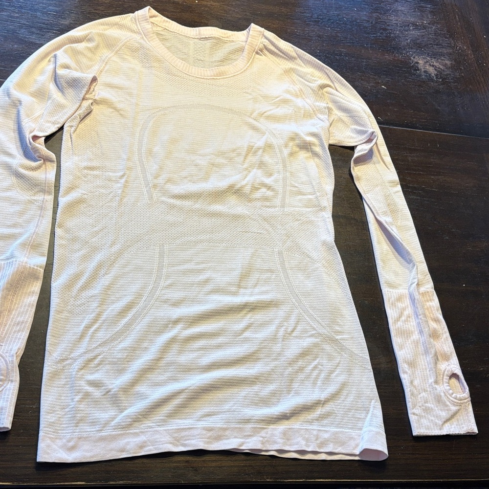 Lululemon Swiftly Pink Long Sleeve, 6